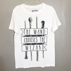 Harry Potter tee with wand graphics